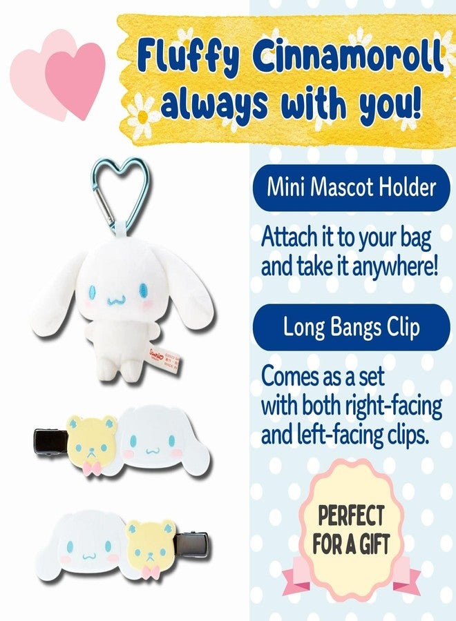 Someie Cinnamoroll Mini Mascot Holder & Long Bangs Clip & Sticky Notes Set - Image 2